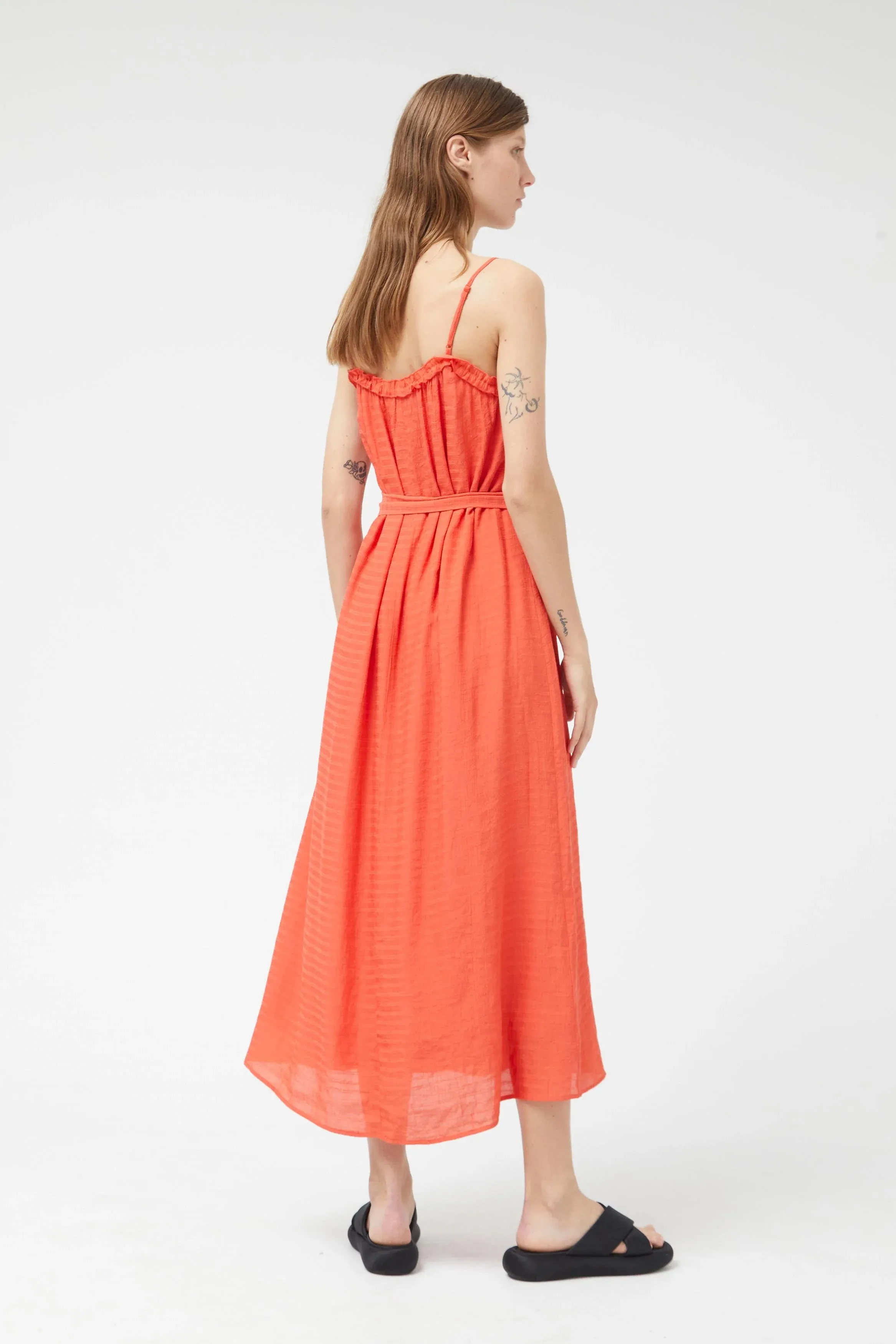 Red Strap Maxi Dress