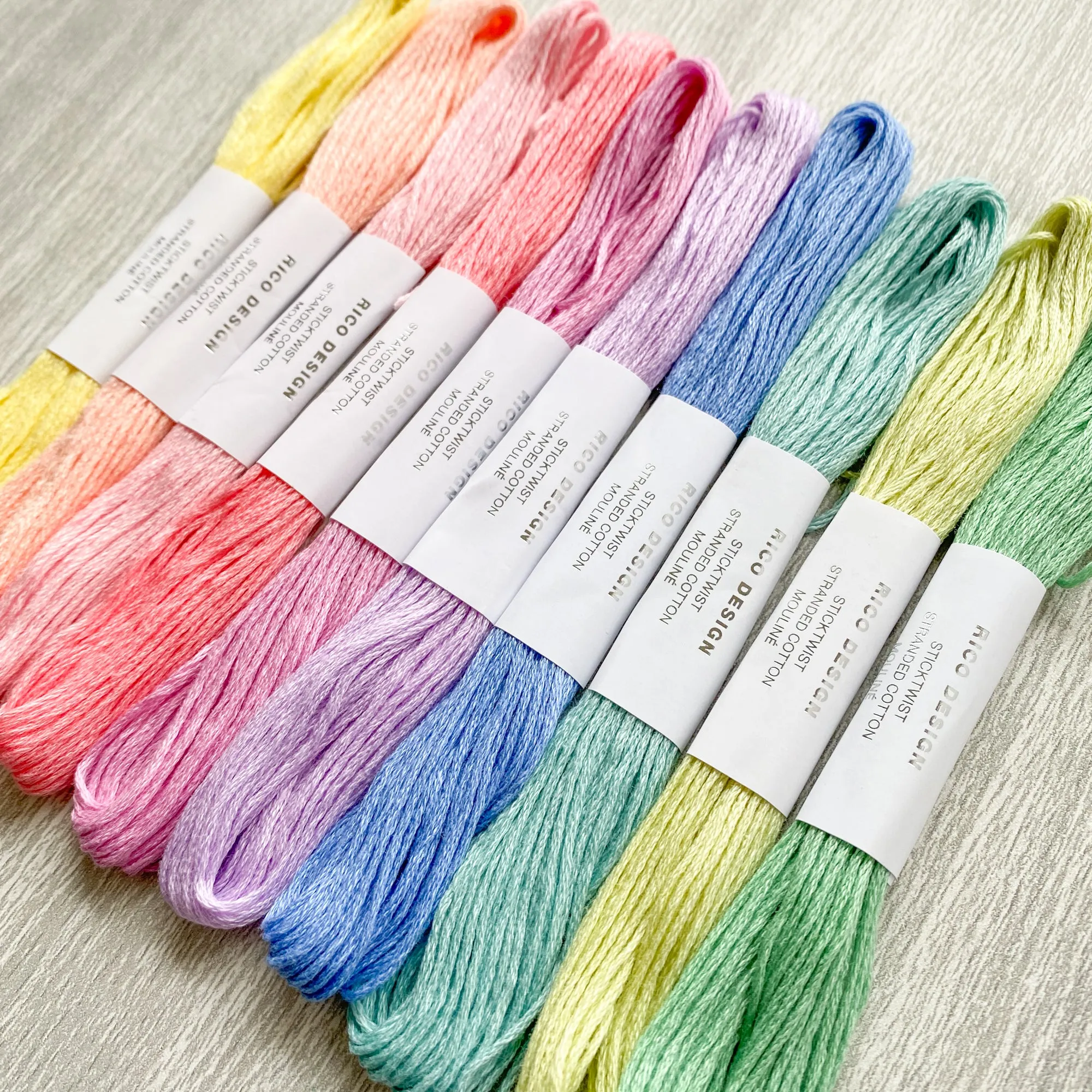 Rico Embroidery Thread Collections 10 Colours