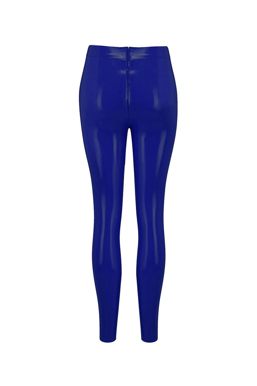 Royalblue Navy Latex Leggings