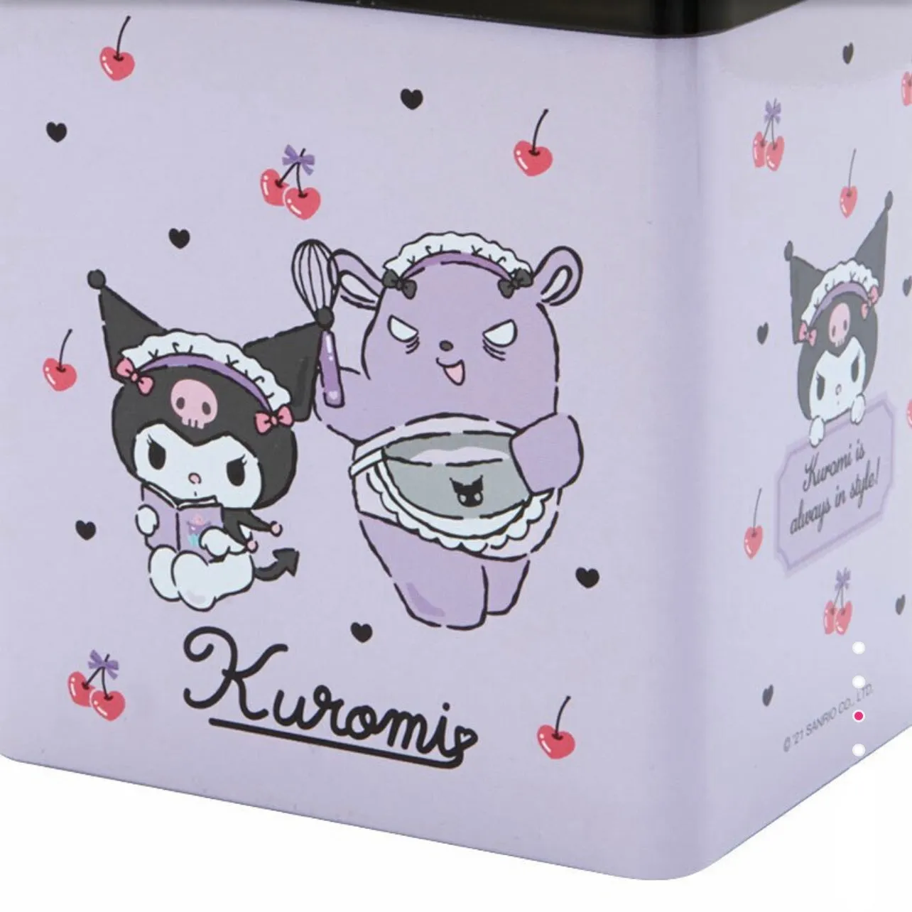 Sanrio Characters Rectangular Desk Waste Basket (My Melody, Kuromi)