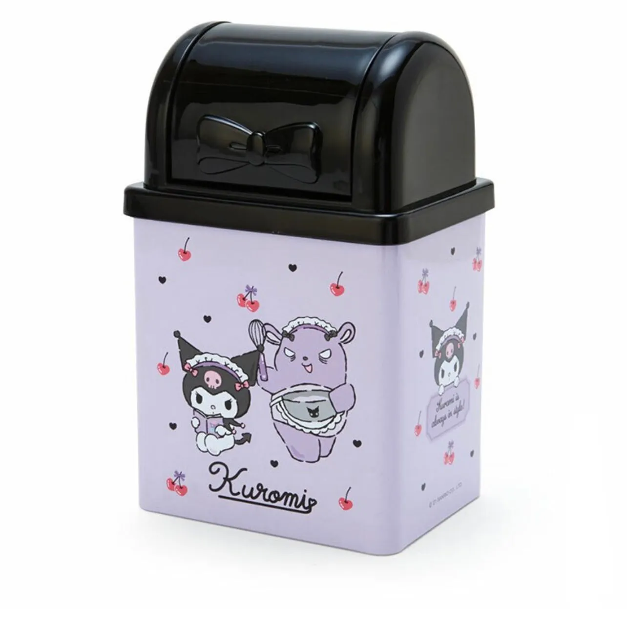 Sanrio Characters Rectangular Desk Waste Basket (My Melody, Kuromi)