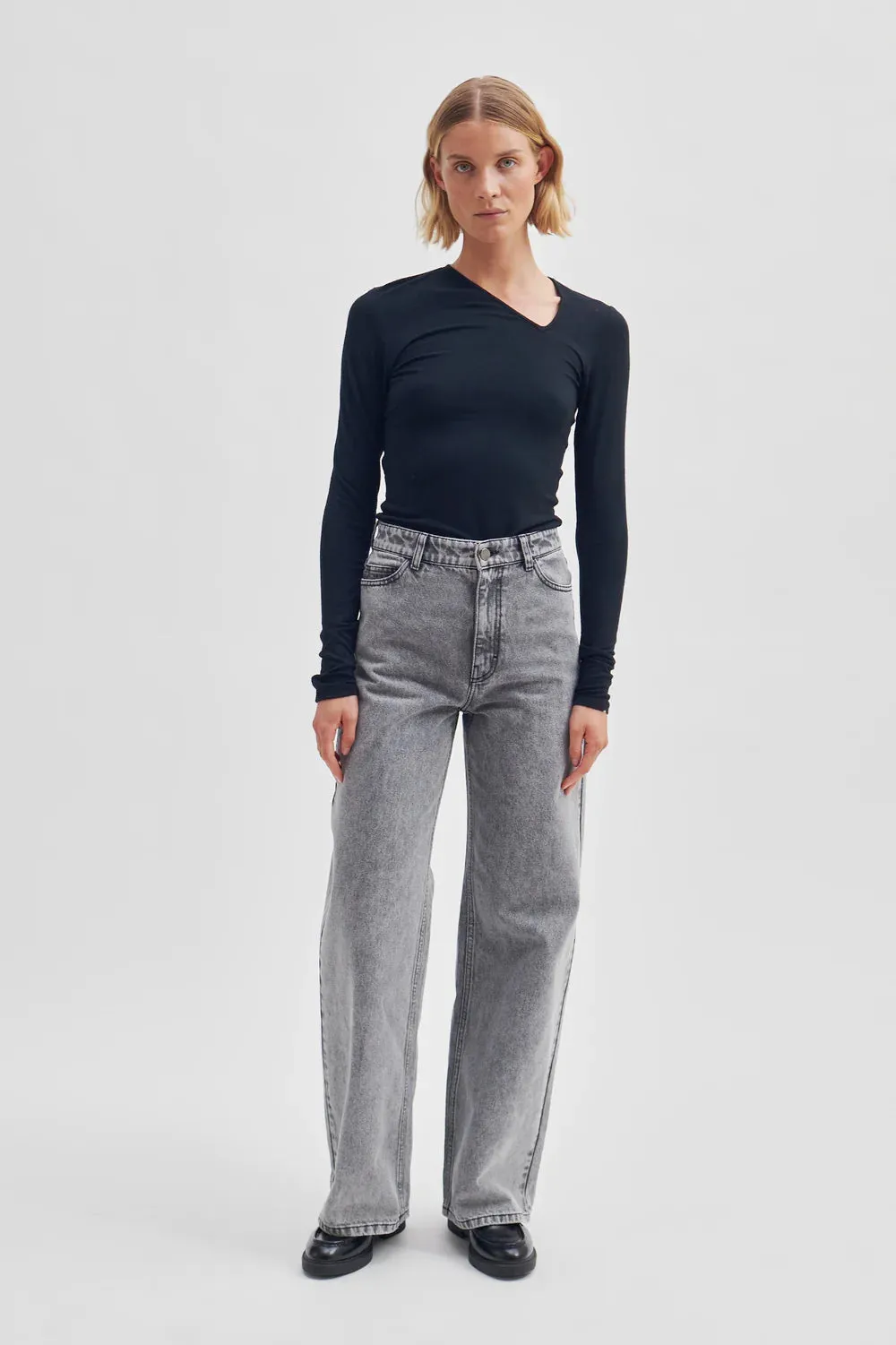 Second Female Corin Trousers in Denim Grey