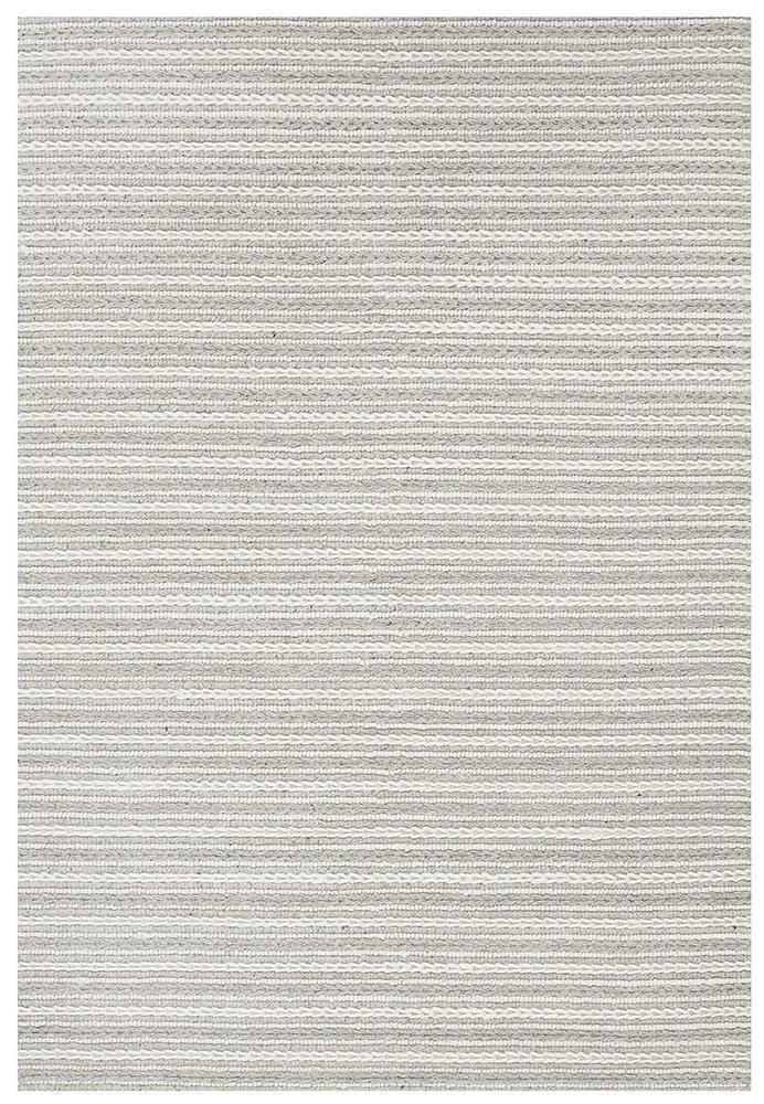 Skandinavian Reversible Wool Rug - 312 Grey