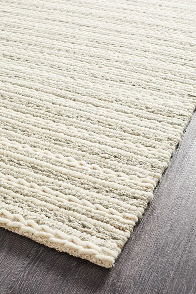 Skandinavian Reversible Wool Rug - 312 Grey