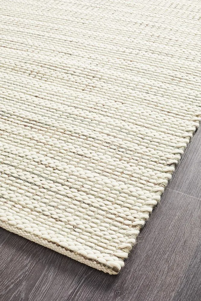 Skandinavian Reversible Wool Rug - 315 Silver