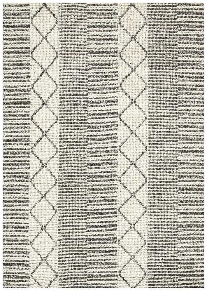 Skandinavian Reversible Wool Rug - 316 Grey