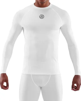 SKINS Series-1 Mens Long Sleeve Top - White