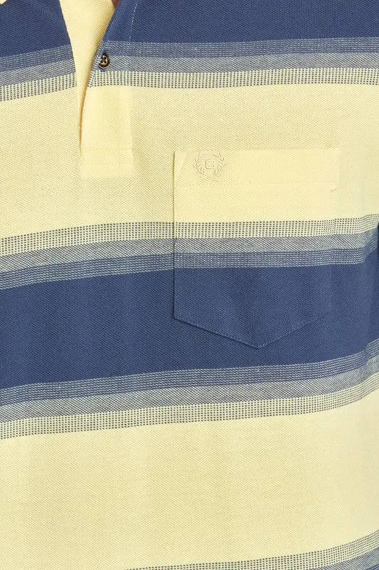 Stripe Pique Polo