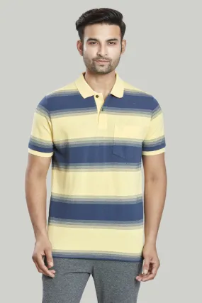 Stripe Pique Polo