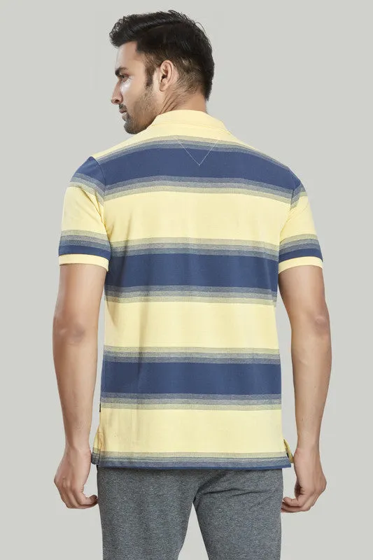 Stripe Pique Polo