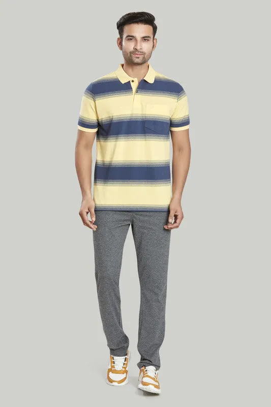 Stripe Pique Polo