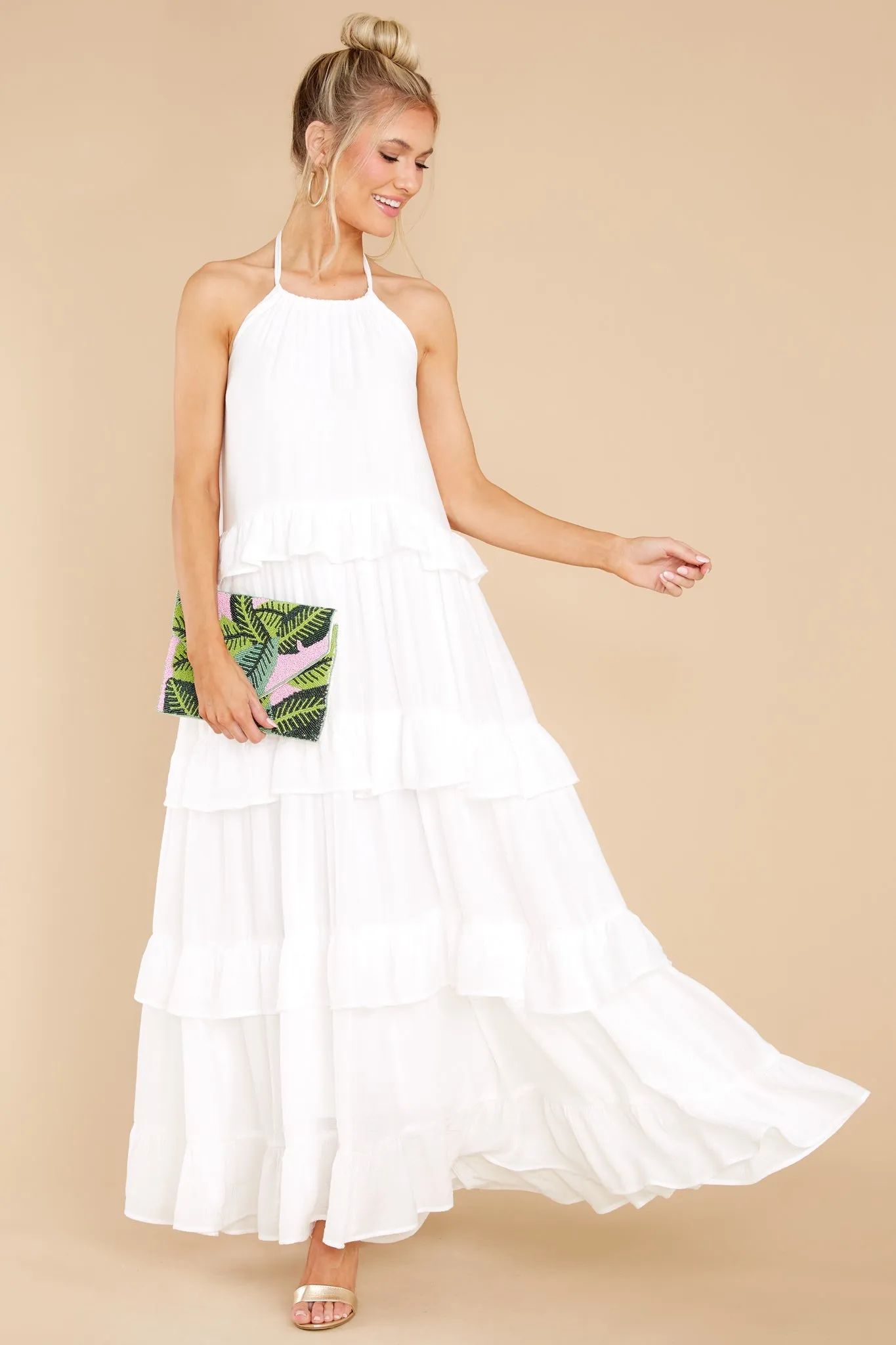 Sun Gazer White Maxi Dress