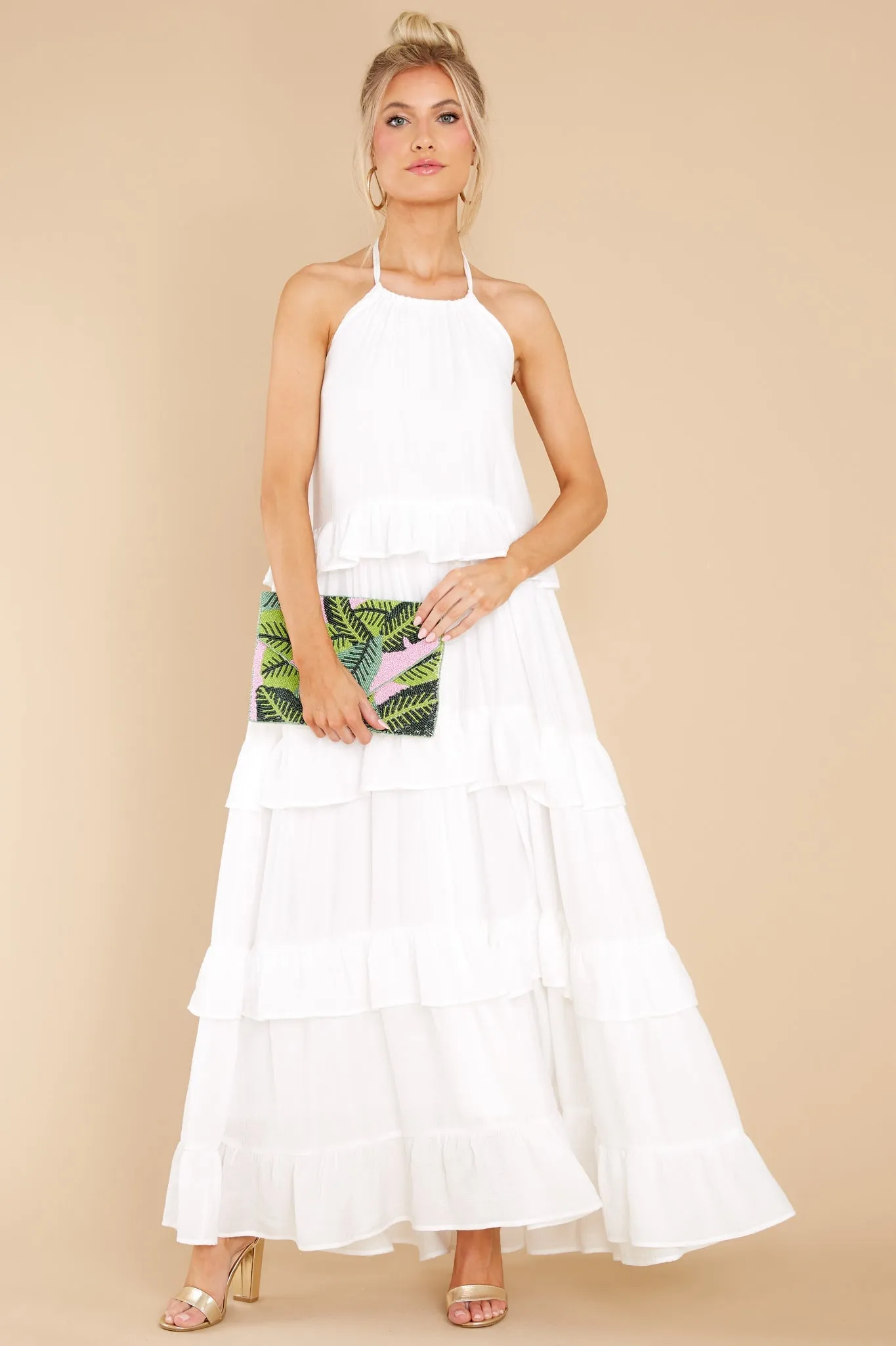 Sun Gazer White Maxi Dress