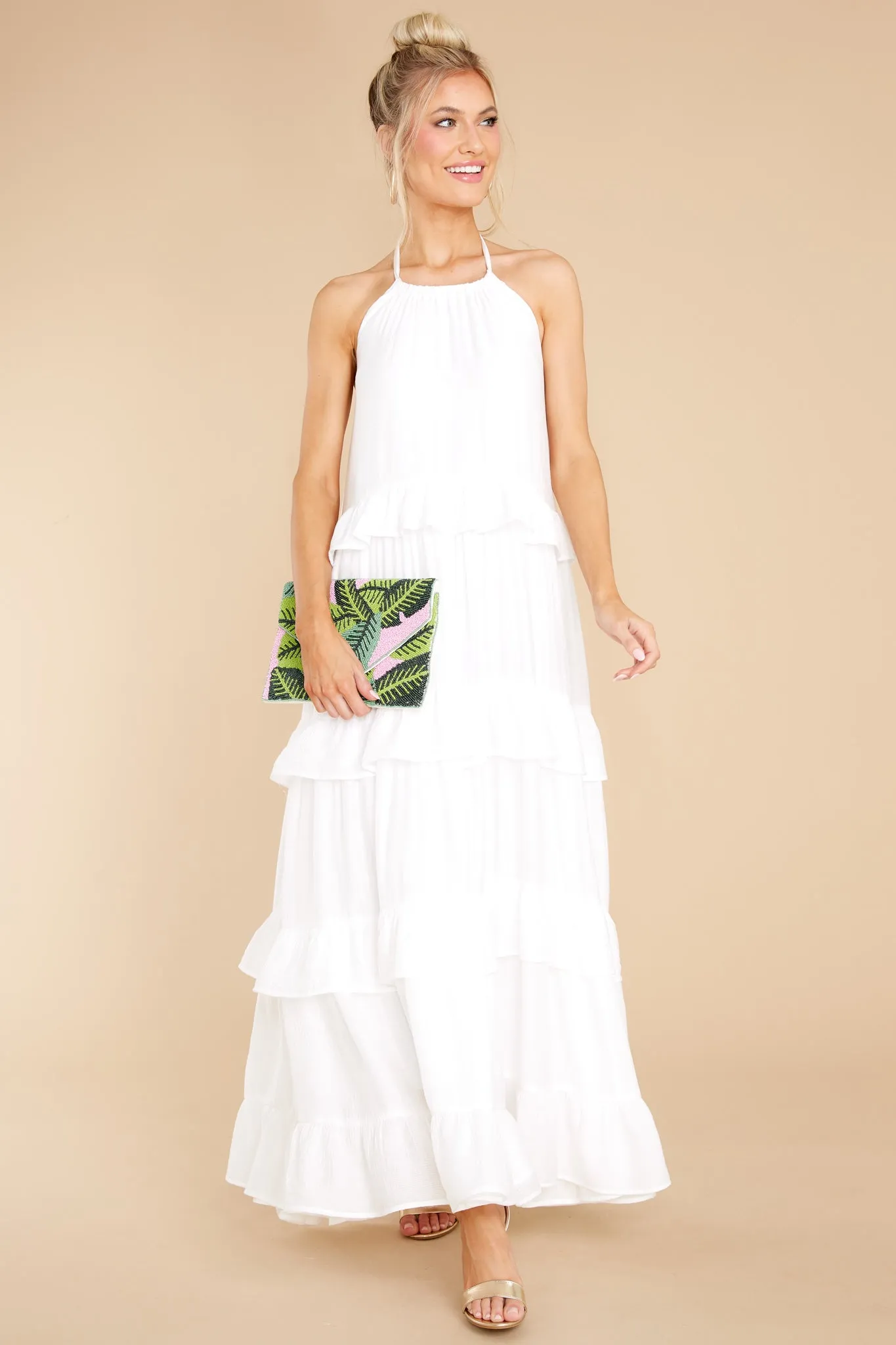 Sun Gazer White Maxi Dress