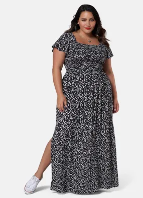 Sunday in the City - Short Sleeve Getting Down Maxi Dress