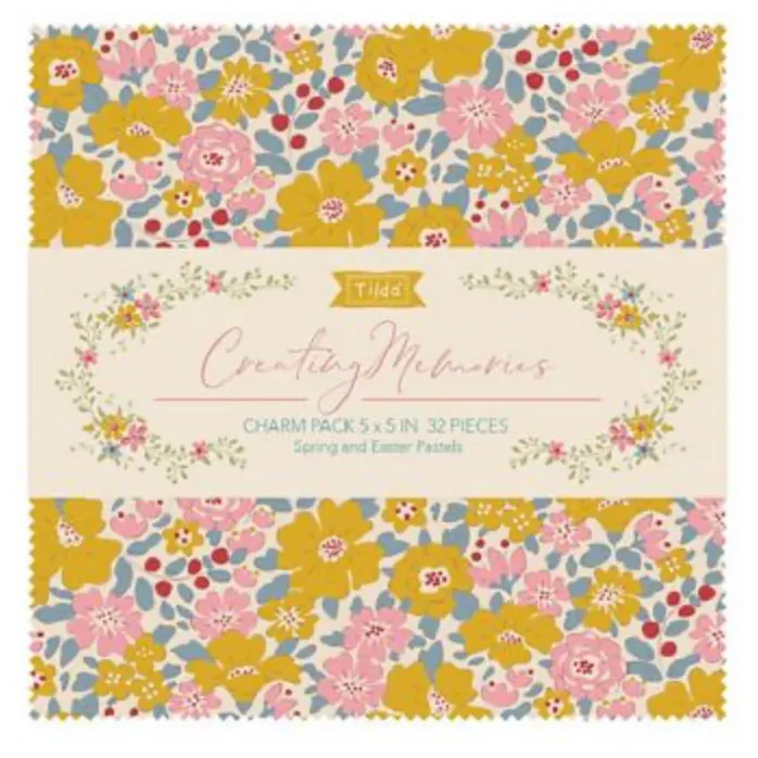 Tilda ~ Creating Memories ~ Charm Pack ~ Spring 32pcs TIL300210