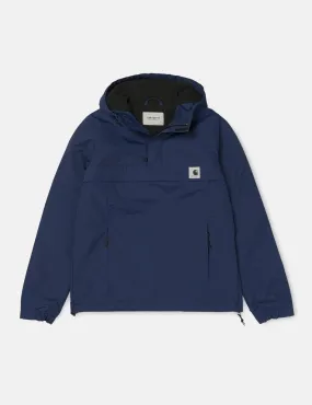 Womens Carhartt-WIP Nimbus Half-Zip Jacket (Fleece Lined) - Metro Blue