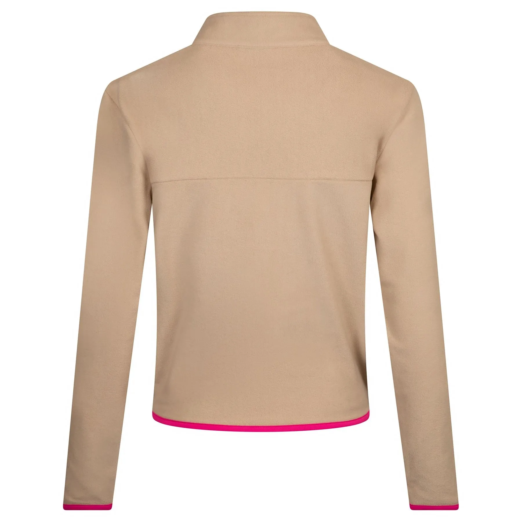 Womens Double Fleece Layering Jacket Cream/Pink - AW24