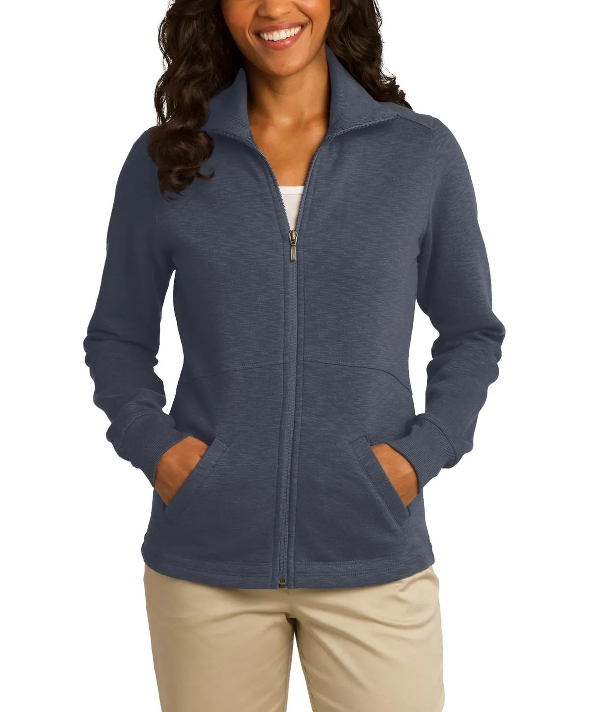 Women's Full-Zip Slub Fleece Jacket