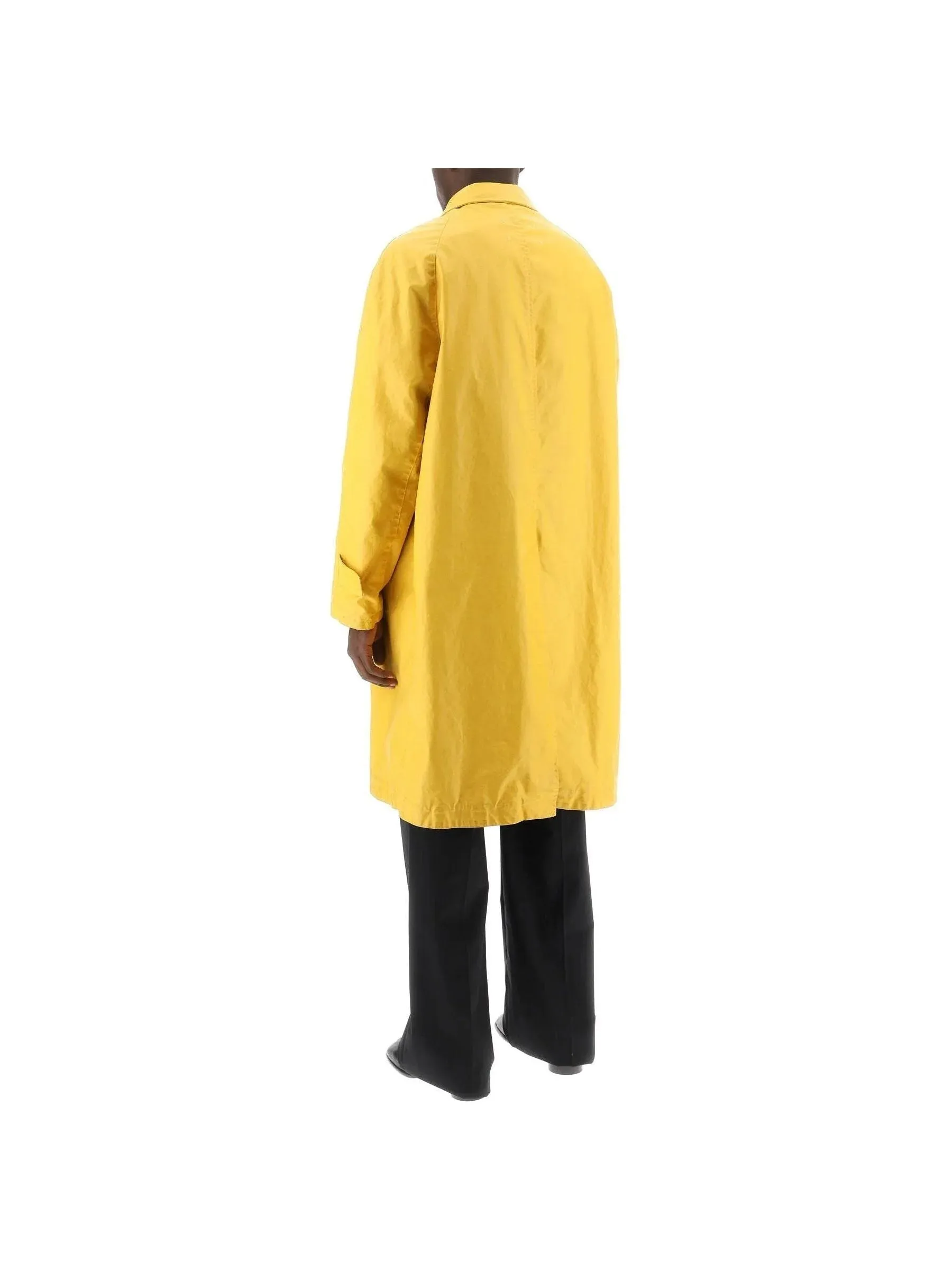 Worn-Out Coated Trench Coat